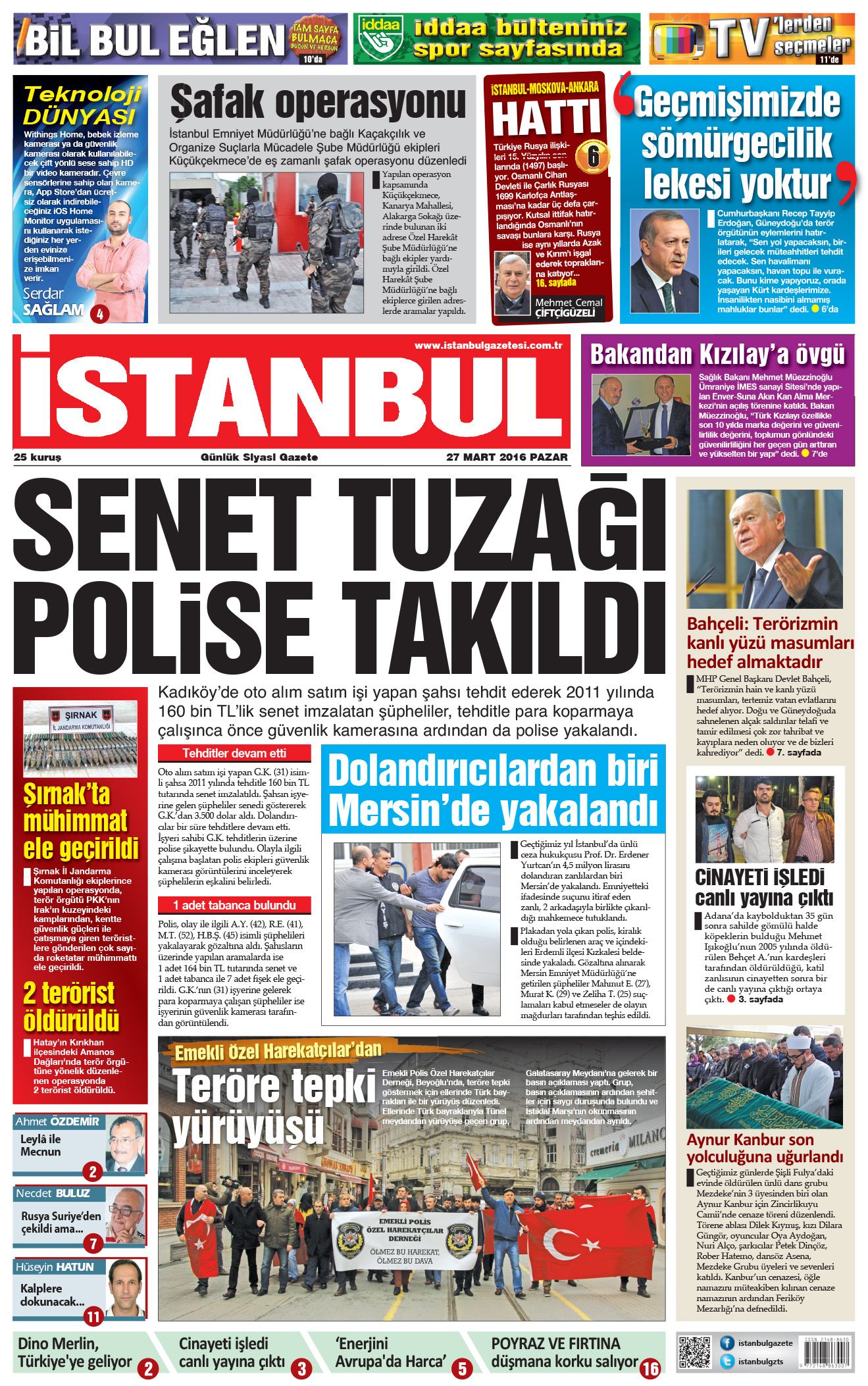 İstanbul Gazetesi - 27 Mart 2016