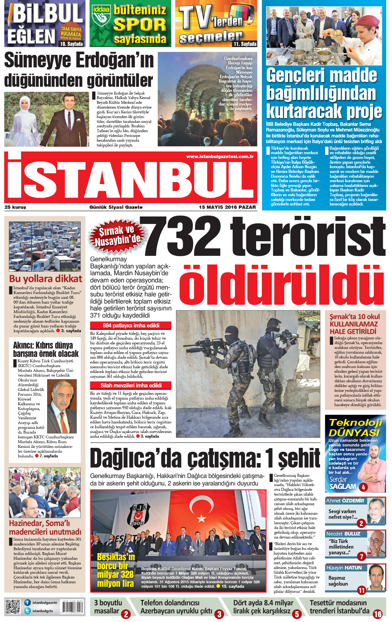 İstanbul Gazetesi - 15 Mayıs 2016