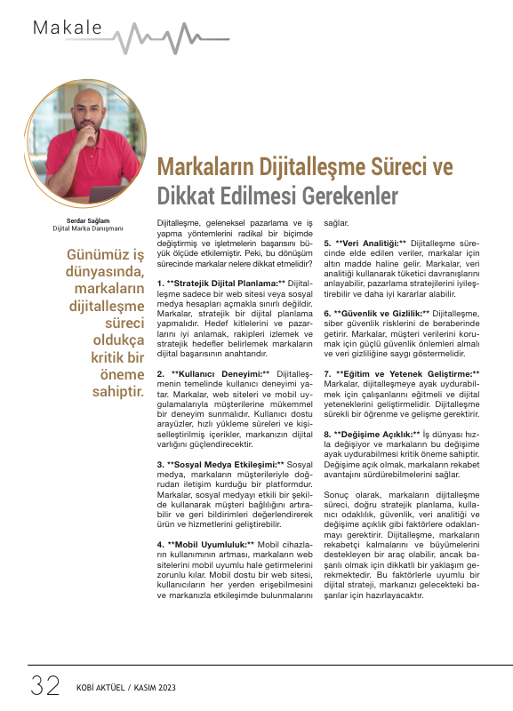 KobiAktüel - Kasım 2023