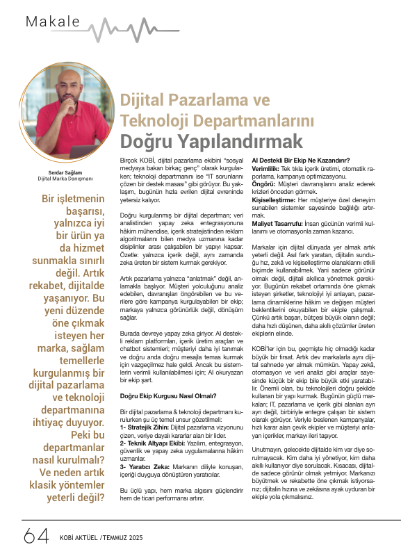 KobiAktüel - Temmuz 2025